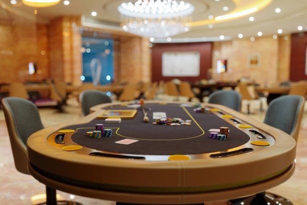 Live dealer blackjack studio with HD camera feed